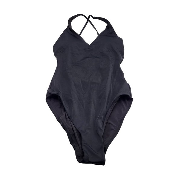 Andie Other - Andie Swimsuit Womens SZ XS Tall Black One Piece NWT Criss Cross Tie Back